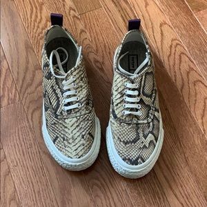 Cute snake skin sneakers